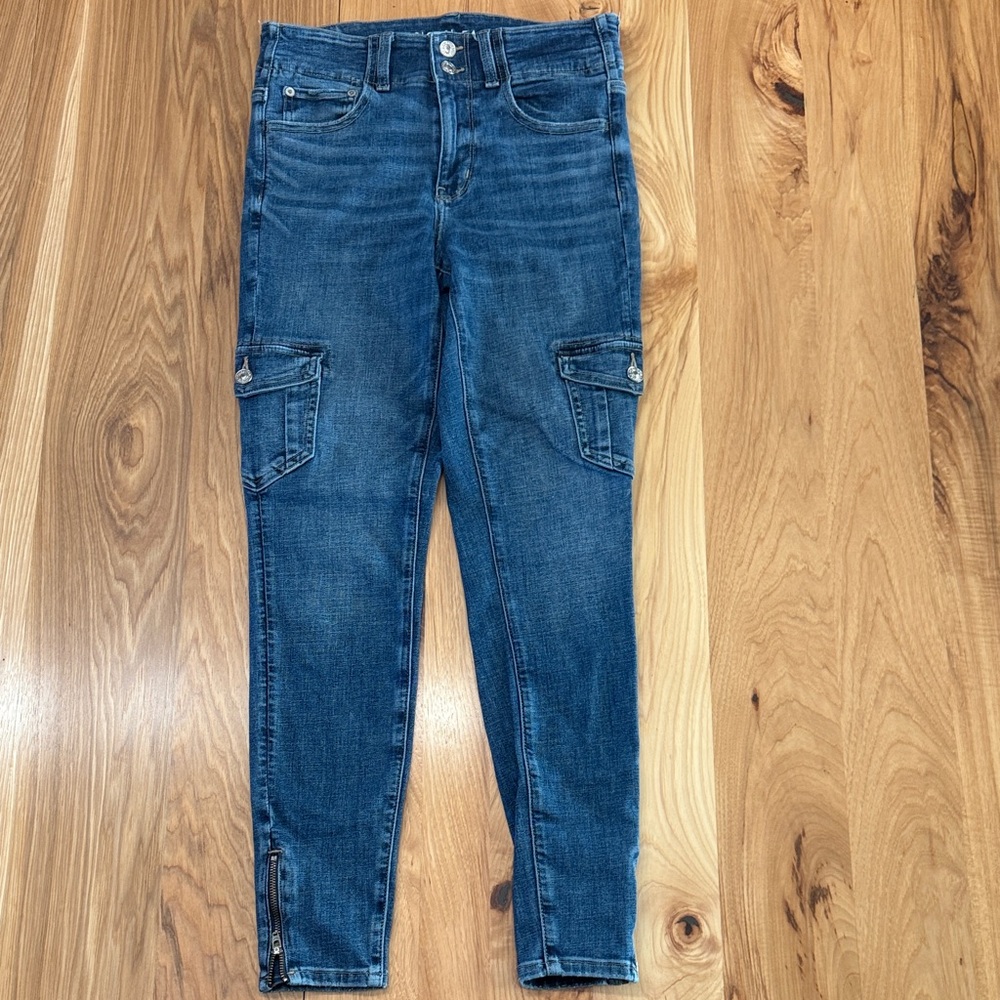 American Eagle Outfitters Dark Blue Cargo Jeggings